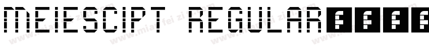MEIESCIPT REGULAR字体转换